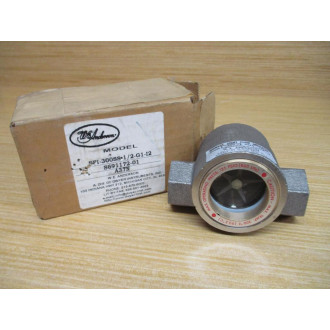 W.E. Anderson SFI-300SS-12-G1-I2 Midwest Sight Flow Indicator 12"