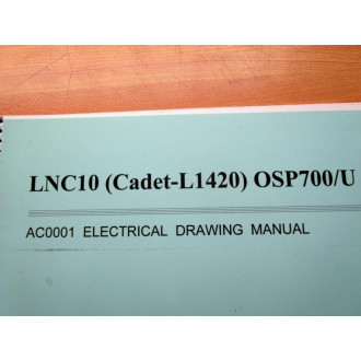 Okuma LNC10 L1420 OPS700U AC0001 Elect. Dwg. Man.  P-K761-008-E - Used