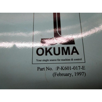 Okuma MX-45VAE OSP700M AD0001 Elect. Dwg. Man. P-K601-017-E - Used