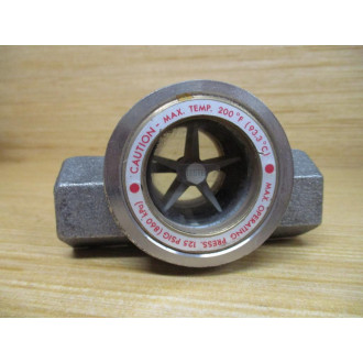 W.E. Anderson SFI-300SS-12-G1-I2 Midwest Sight Flow Indicator 12"