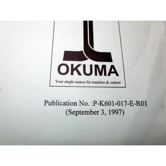 Okuma MX-45VAE OSP700M AD002 Elect. Dwg. Man. P-K601-017-E-R01 - Used