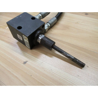 Vektek 20-1210-00 Hydraulic Block Cylinder 20121000 W Hoses - Used