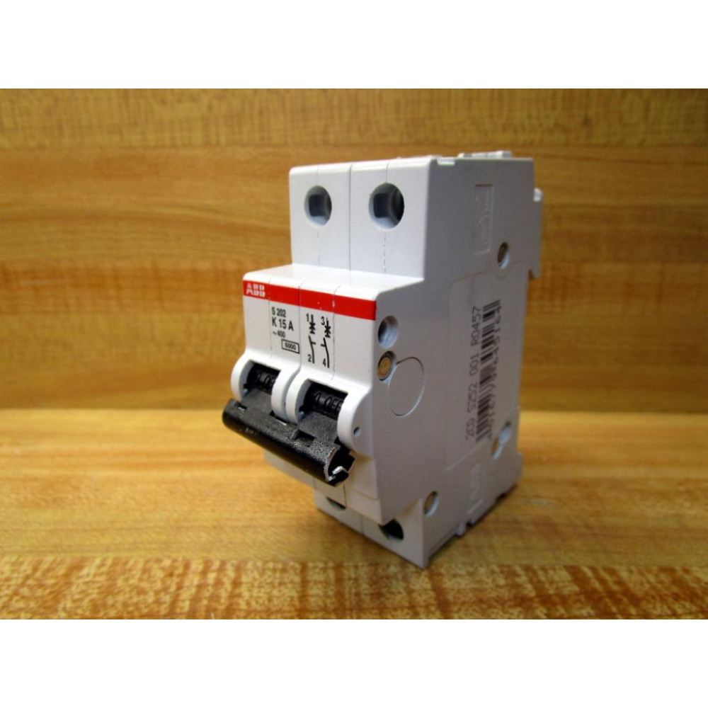 ABB S202-K15A Circuit Breaker S 202 K 15 A - Used