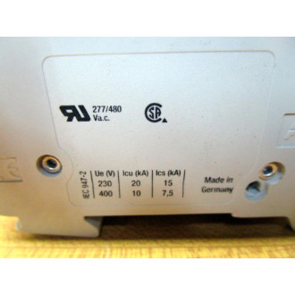 ABB S203-K25 Circuit Breaker S 203 K 25 A Cracked HSNG. On Bottom - Used