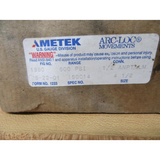 Ametek USG 150014 Process Gauge