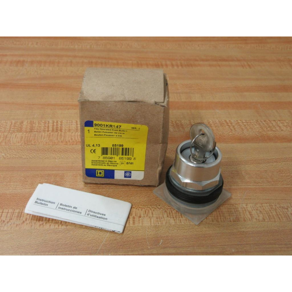 Square D 9001KR147 Key Operated Push Button