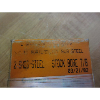 Rexnord 2 SHSB STEEL SS Coupling Hub 2SHSBSTEEL 78" Bore