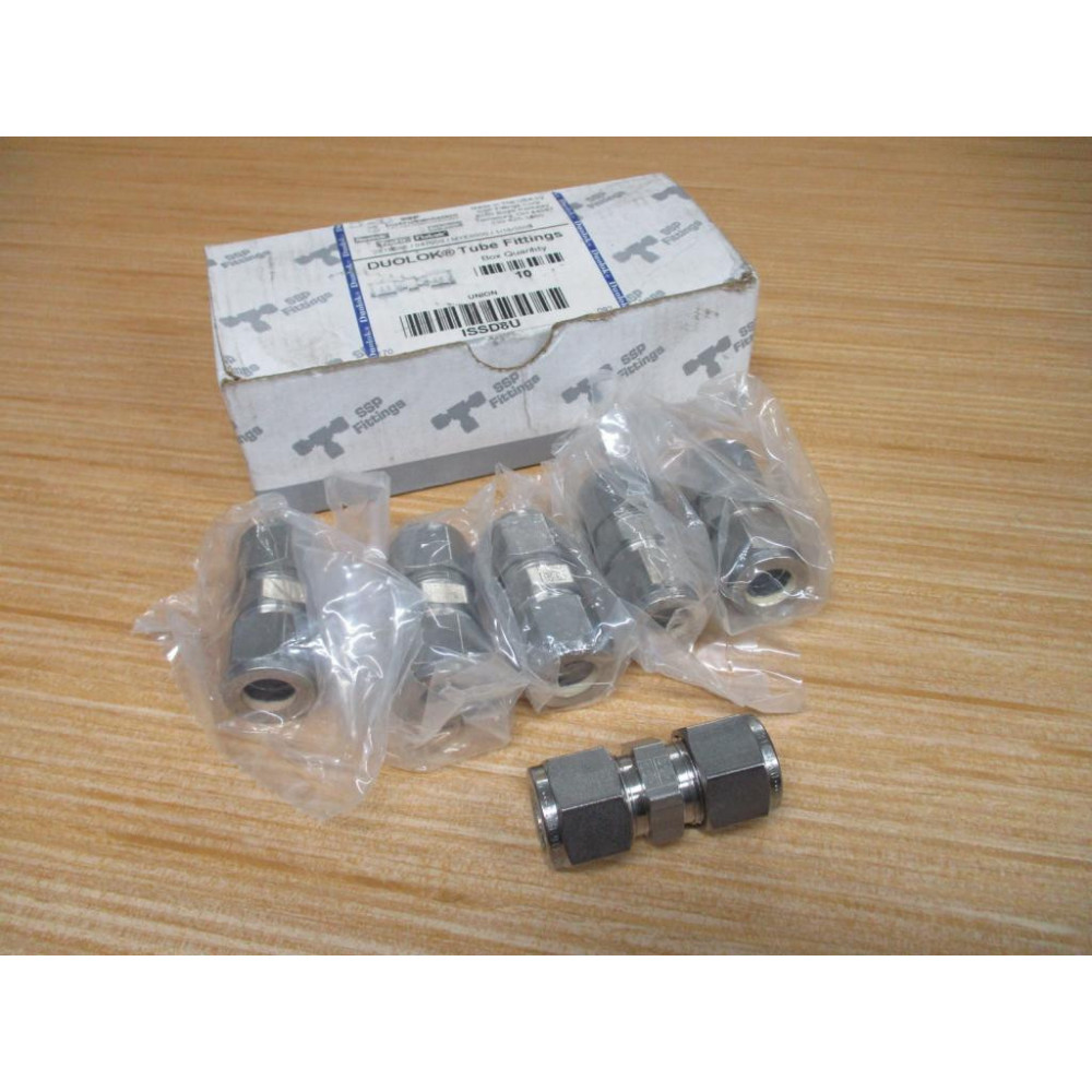 SSP Fittings ISSD8U Duolok Tube Fitting Union 12" (Pack of 6)