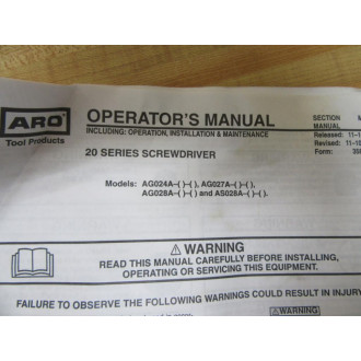 ARO Ingersoll Rand 48846 Service Kit - New No Box