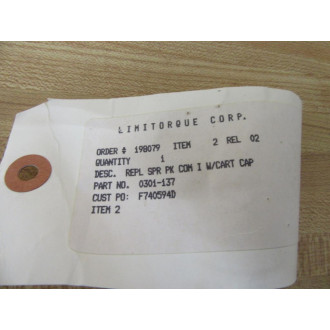 Limitorque 0301-137 Spring Cartridge Cap Assembly 0301137
