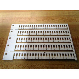 MurrPlastik 86401814 Terminal Block Label WGO 55-5-WS (Pack of 1100)