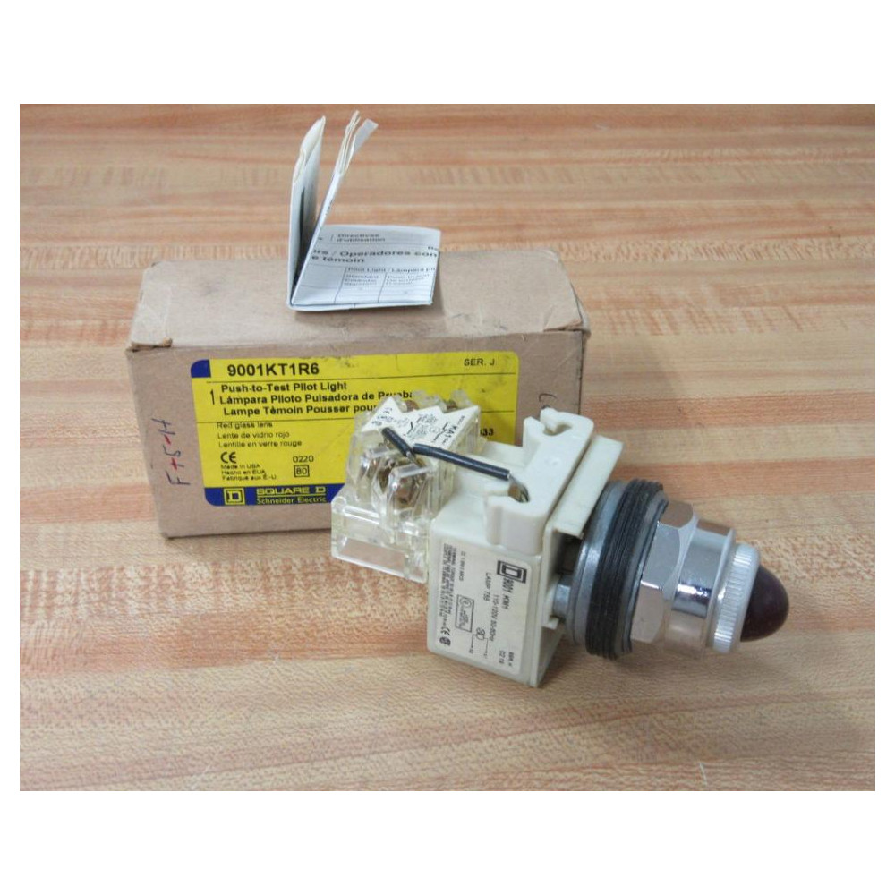 Square D 9001-KT1R6 Pilot Light 9001KT1R6