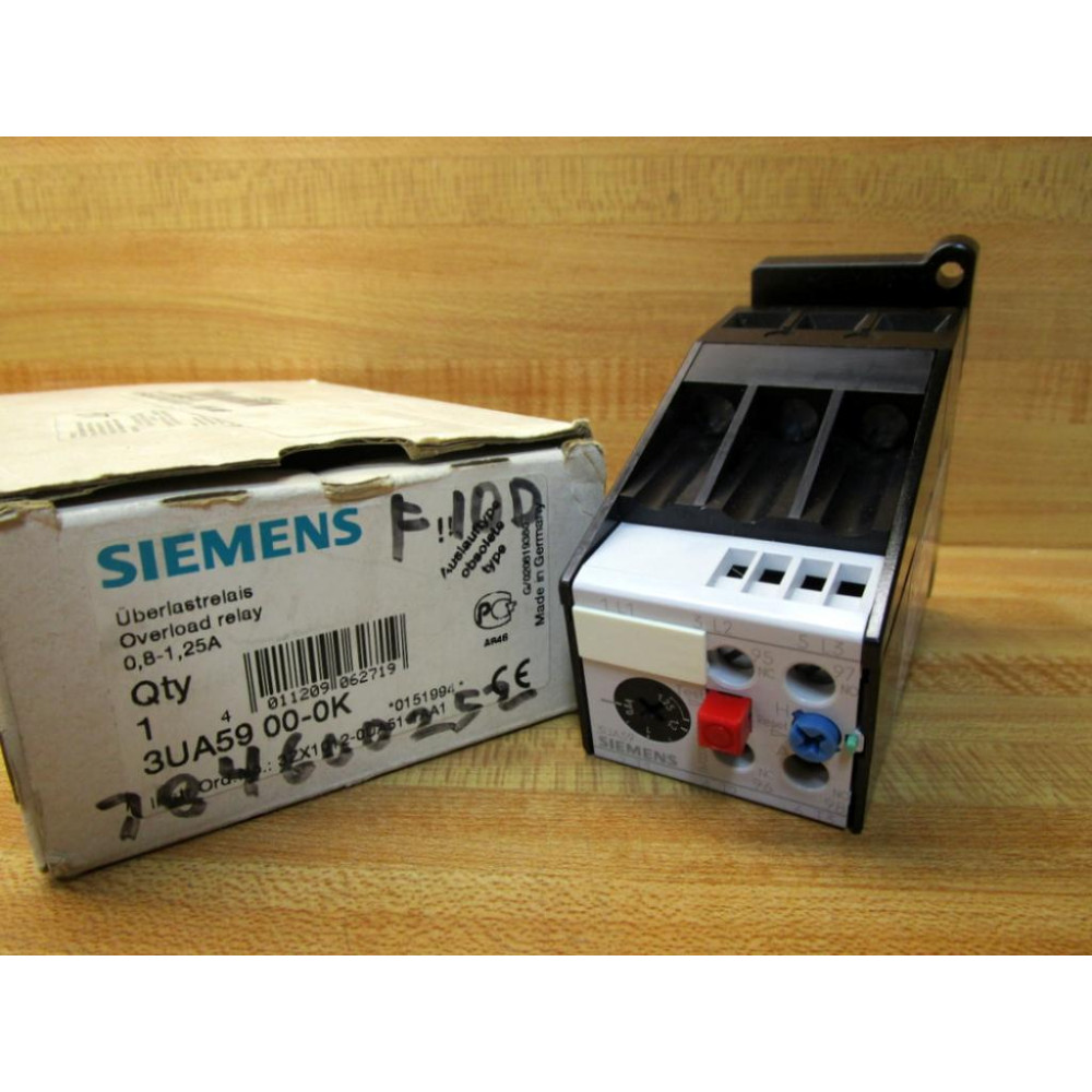 Siemens 3UA59 00-0K Overload Relay 3UA59OO-OK