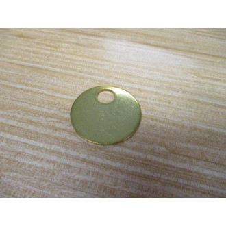 C.H. Hanson 43575 Brass Blank Tags 1094M 1-38" OD (Pack of 25)