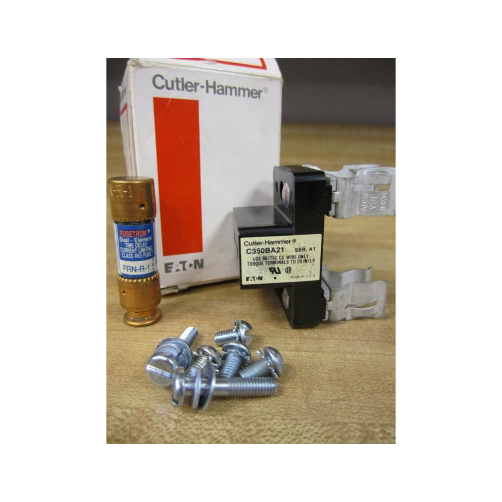 Cutler Hammer C350BA21 Fuse Block WFRN-R-1 Fuse