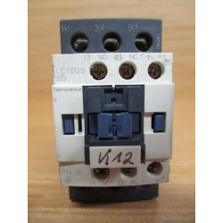Telemecanique LC1-D25BD Schneider Contactor WO Front Cover, W Diode Slot - Used
