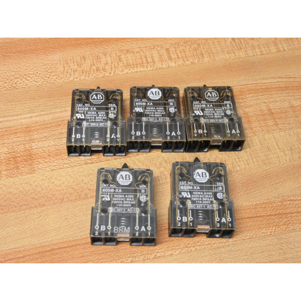 Allen Bradley 800M-XA Contact Block 800MXA (Pack of 5) - New No Box