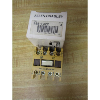 Allen Bradley 195-FA22 Auxiliary Contact 195FA22 Series A