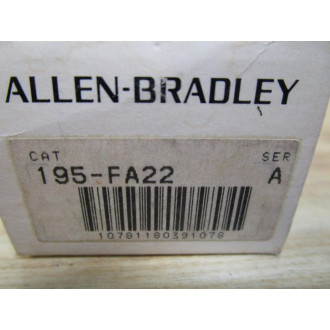 Allen Bradley 195-FA22 Auxiliary Contact 195FA22 Series A