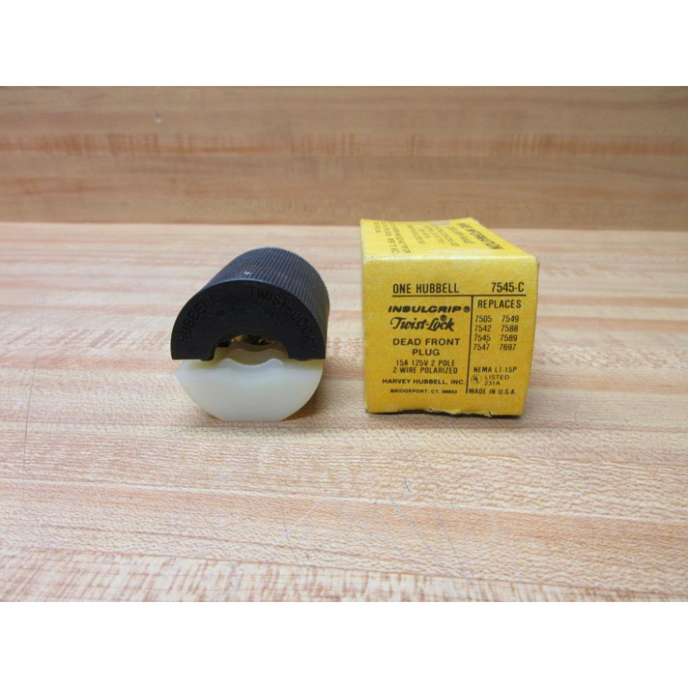 Hubbell HBL7545C Twist Lock Plug 7545-C