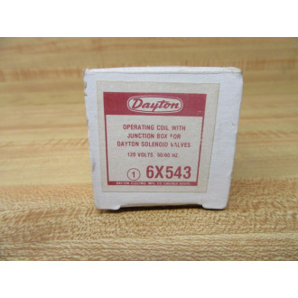 Dayton 6X543 Solenoid Coil W Junction Box
