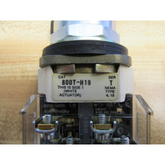Allen Bradley 800T-H19 Selector Switch 800TH19 Series T - New No Box