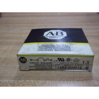 Allen Bradley 1492-GH015 Circuit Breaker 1492GH015 1.5A Ser B
