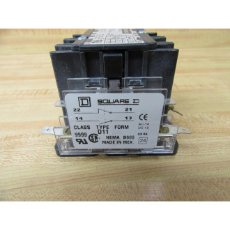 Square D 8910-DPA-43 Contactor 8910DPA43 W Auxiliary Contact - Used