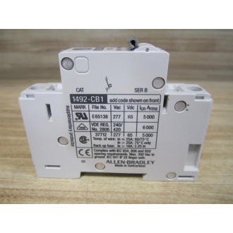 Allen Bradley 1492-CB1H100 Circuit Breaker 1492CB1H100 10A Series B - Used