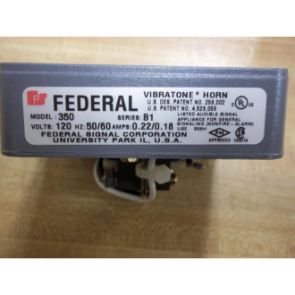 Federal Signal 350-120-30 Signal Horn Mechanism 350 0.220.18 Amps, Ser. B1
