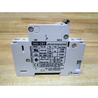 Allen Bradley 1492-CB1G100 Circuit Breaker 1492CB1G100 10A Series B (Pack of 7) - New No Box