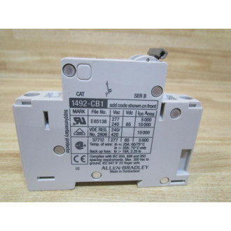 Allen Bradley 1492-CB1G100 Circuit Breaker 1492CB1G100 10A Ser B 1-12HP (Pack of 3) - Used