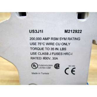 Shawmut US3J1I Ultrasafe Fuse Holder - Used