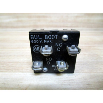 Allen Bradley 800T-A1A Green Pushbutton 800TA1A Contact Only - Used