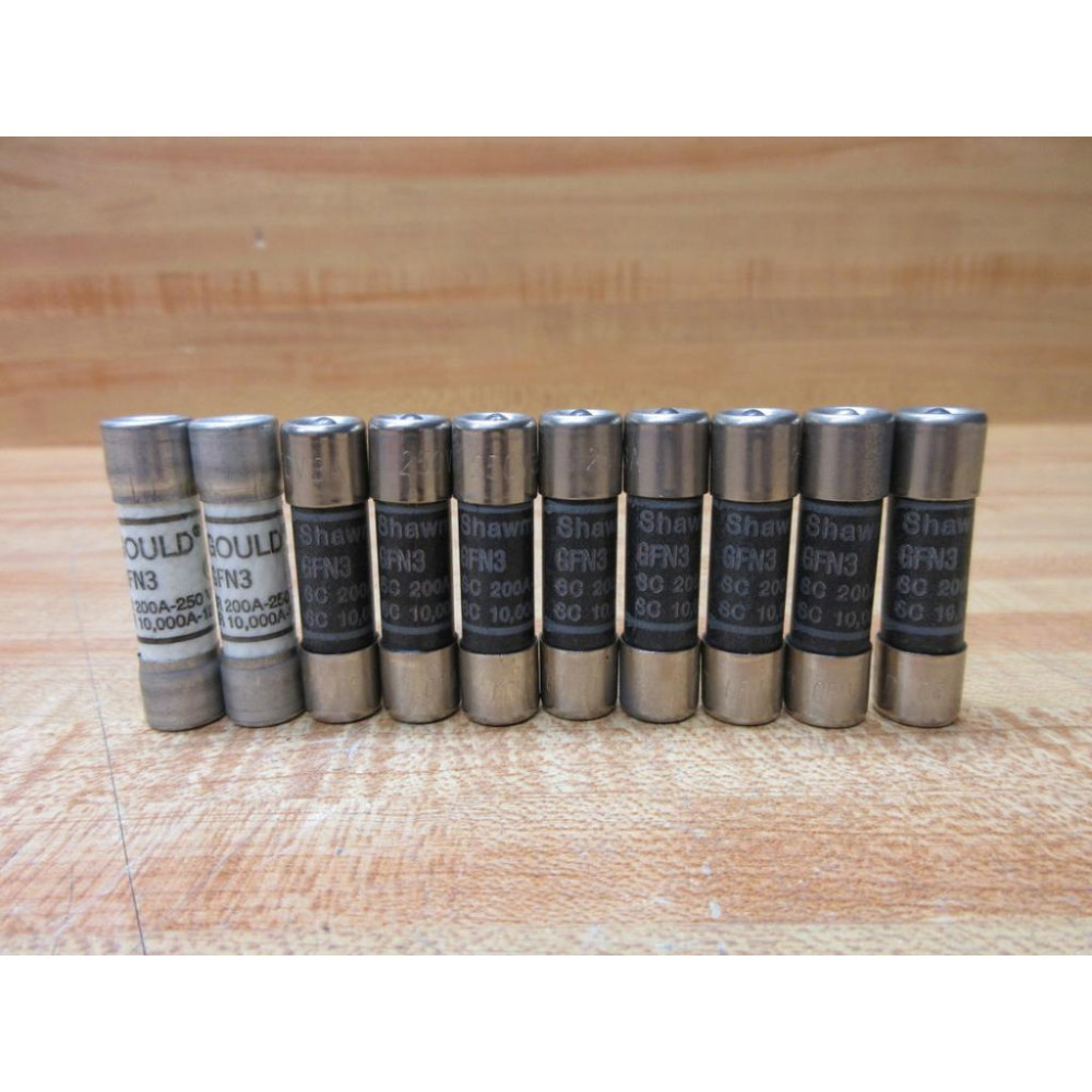 Gould Shawmut Ferraz GFN3 Mersen Fuse (Pack of 10) - New No Box