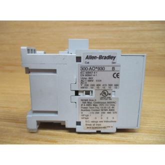 Allen Bradey 300-AOD930 Contactor 300AOD930 W 100-S B10 - Used