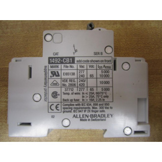 Allen Bradley 1492-CB1G030 Breaker 3A (Pack of 6) - New No Box