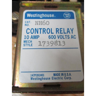 Westinghouse NH60 Control Relay 1739813 - New No Box