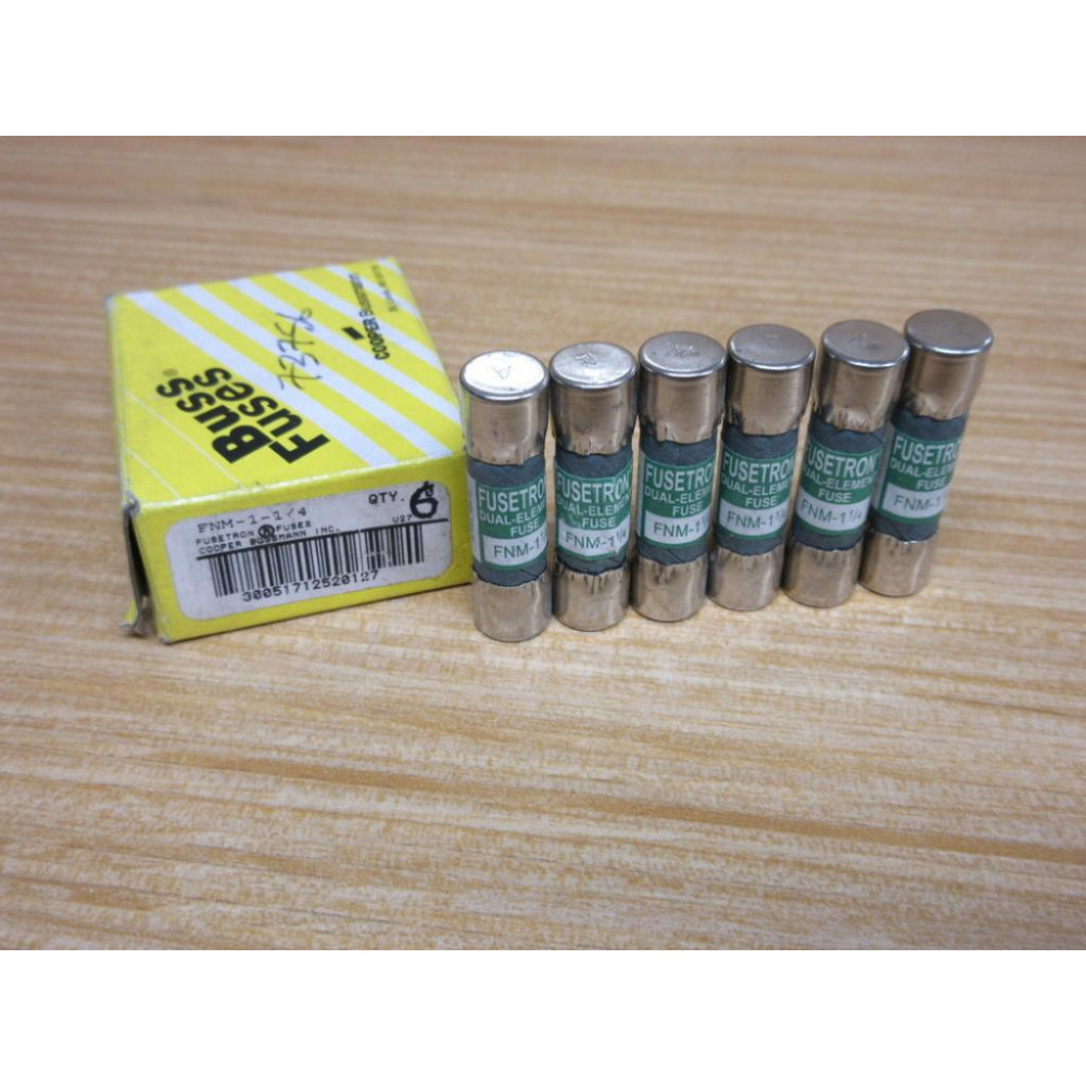 Buss FNM-1-14 Bussmann Fuse Cross Ref 6F174 (Pack of 6)