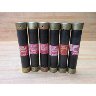 Buss NOS-60 Bussmann Fuse Cross Ref 4XH13 (Pack of 6) - Used