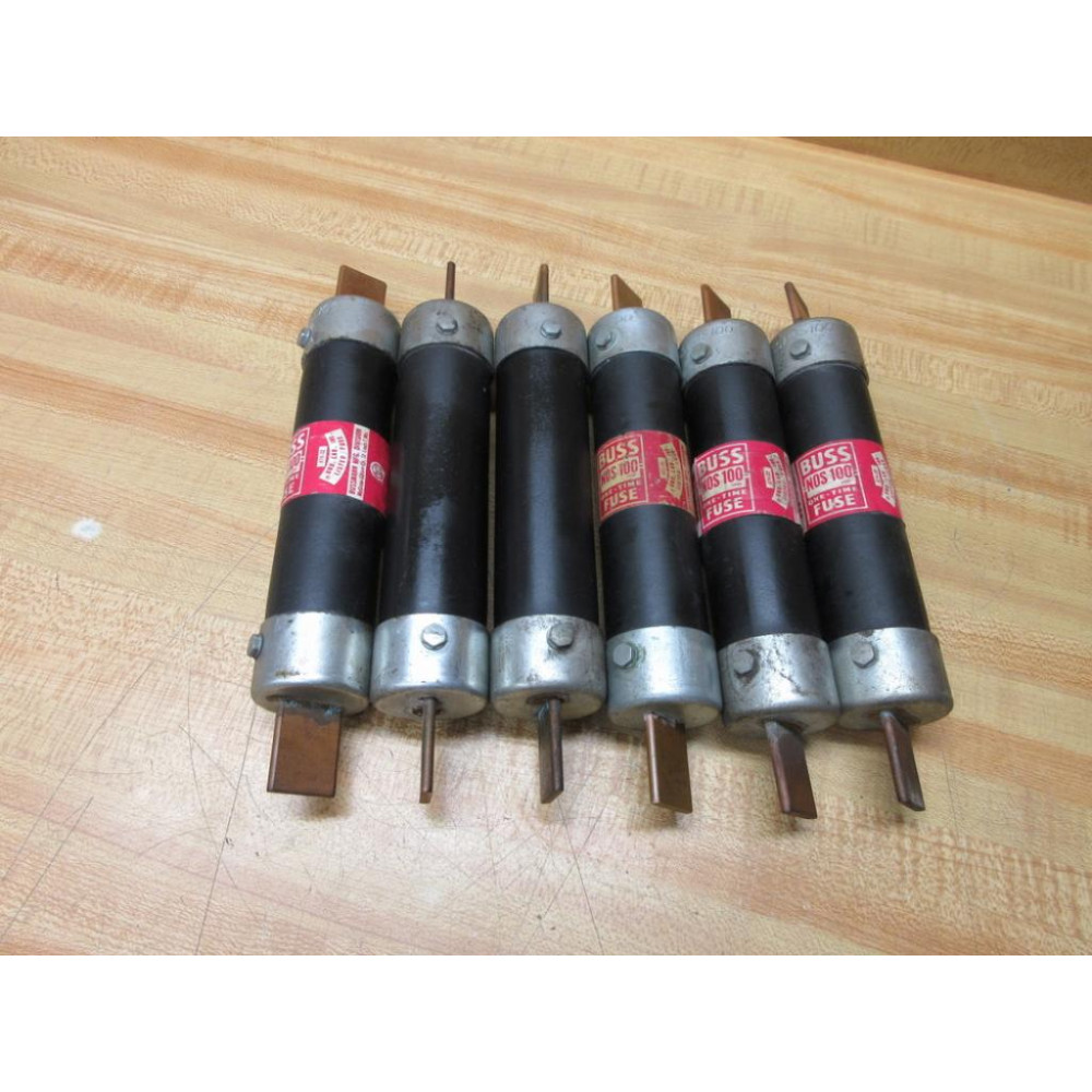 Buss NOS-100 Bussmann Fuse Cross Ref 1DR09 (Pack of 6) - Used