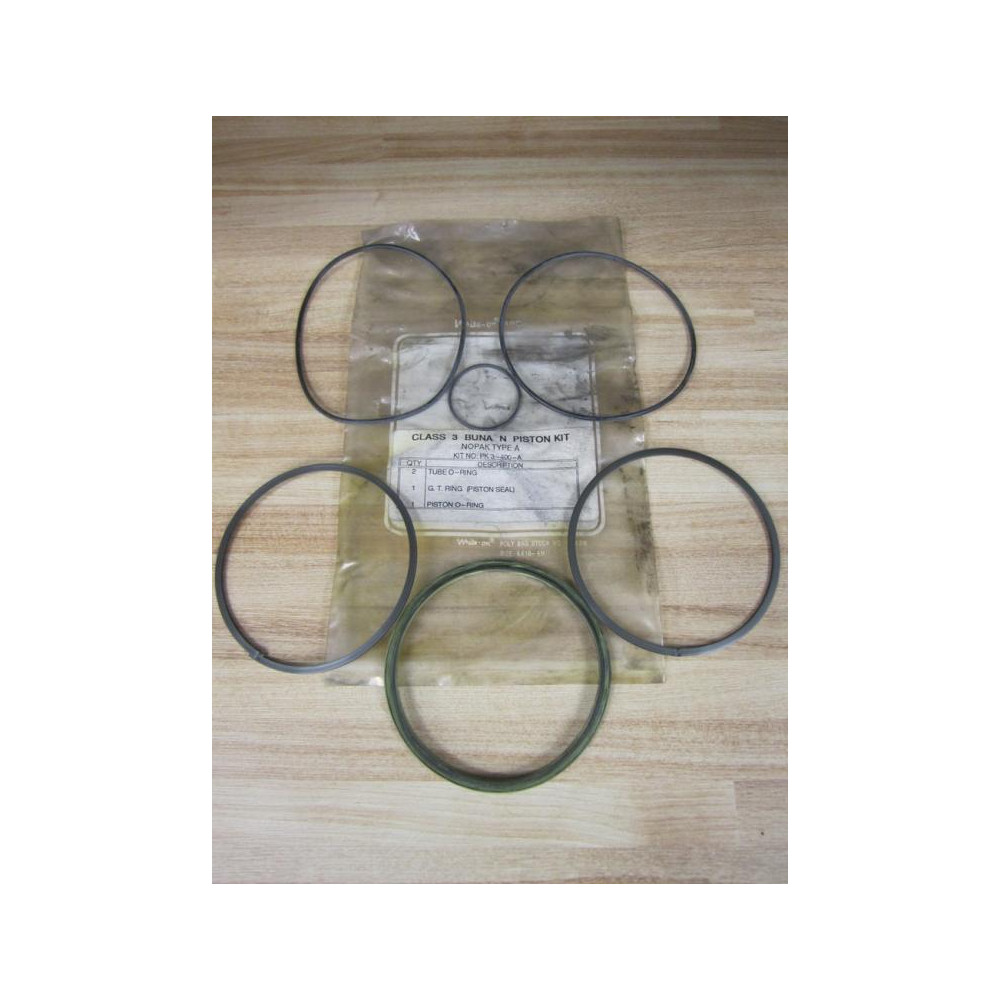 PK3-400A Nopak Class 3 Buna 4.00" Piston Kit