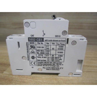 Allen Bradley 1492-CB1G020 Circuit Breaker 1492CB1G020 2A Series B (Pack of 4) - New No Box