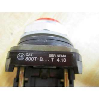 Allen Bradley 800T-B6B Push Button 800TB6B w800T-XD1 - Used