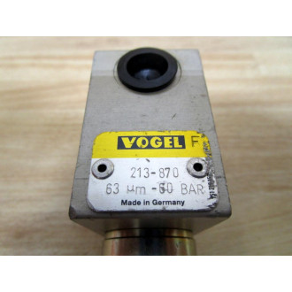 Vogel 213-870 Check Valve In Line Filter 213870 - Used