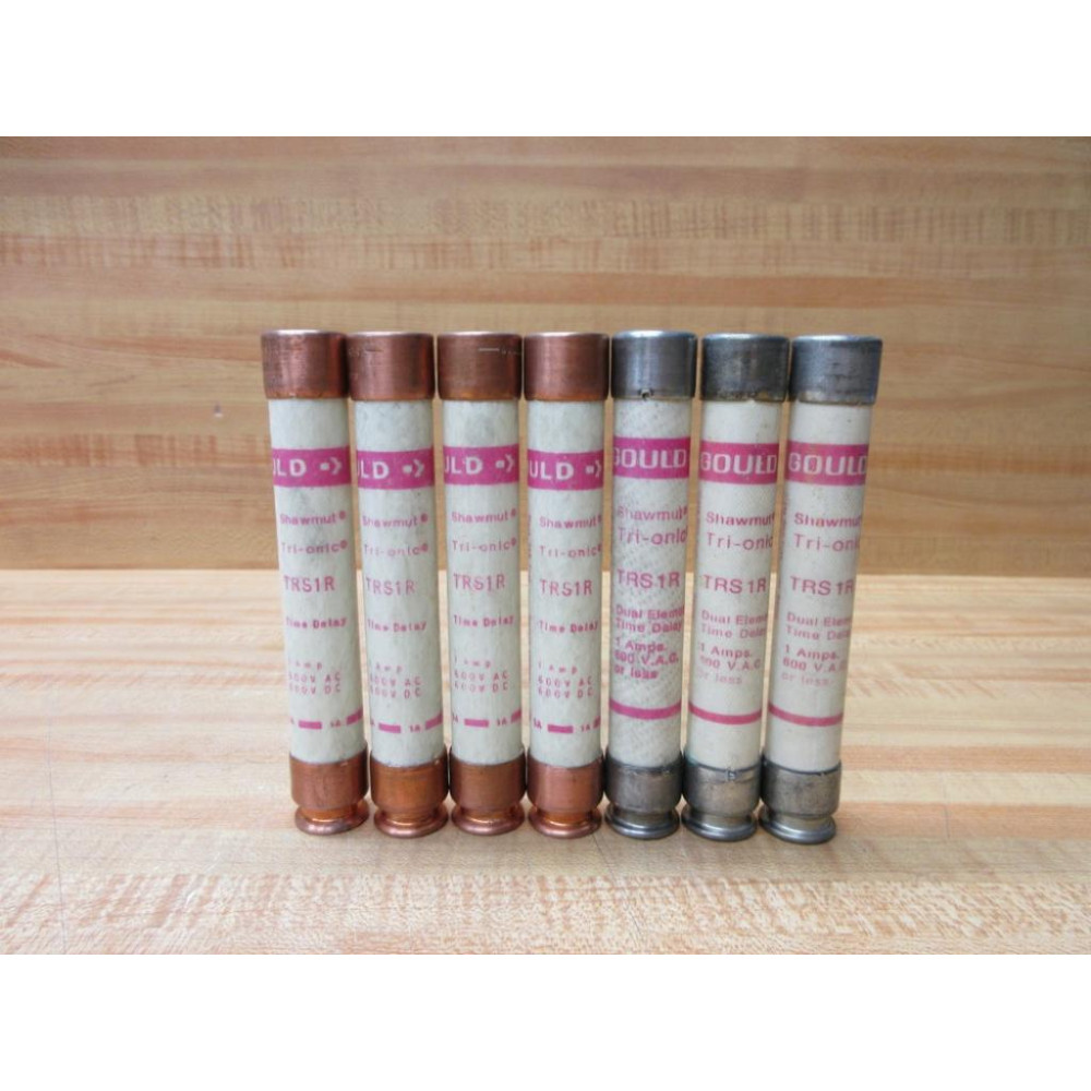 Gould Shawmut Ferraz Mersen TRS1R Fuse Cross Ref 4YZH6 (Pack of 7) - New No Box
