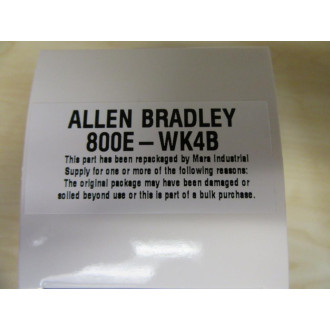Allen Bradley 800H-WK4 Pushbutton  800HWK4