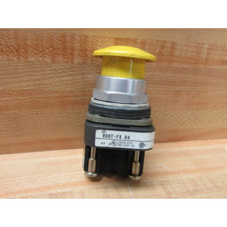 Allen Bradley 800T-FXD4 Push Button 800TFXD4 Yellow w800T-XD4 - Used