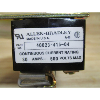 Allen Bradley 1494F-R633 Fuse Block W Plate 40023-415-04 - New No Box