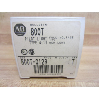 Allen Bradley 800T-Q12R Pilot Light Series T